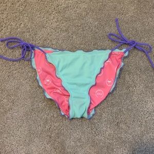 VS PINK side-tie ruffle bikini bottom